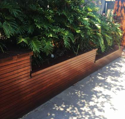 Stained Timber Slats