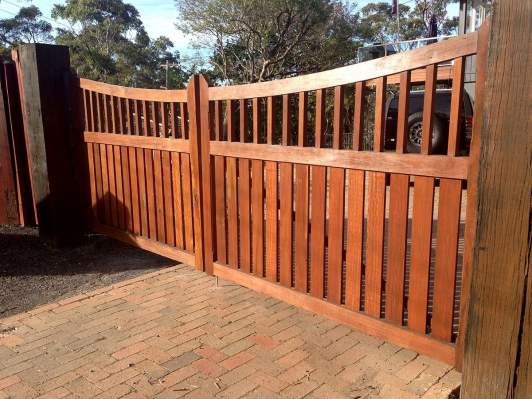 Stained Timber Gates 