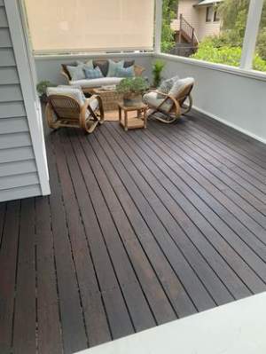 Sanded & Stained Timber Decking
