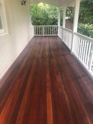 Stained Timber Steps