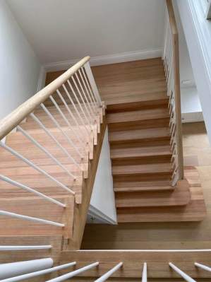 Stair sanding and finishing